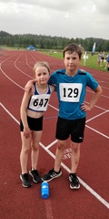 Helmi ja Aatos Rouvinen edustivat molemmat 1000m juoksussa. Erityisesti vasta 8vuotias Helmi osoitti huikeaa rohkeutta ja sinnikkyyttä vanhemman sarjan juoksuun osallistuessaan!
