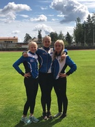 HSU:n tytöt valmiina 14-vuotiaiden SM-kilpailuihin.