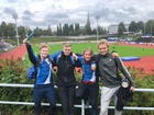 M19 joukkue Ilmari, Niilo, Aapo ja Jermu juoksi ajalla 44,98 kisan kuudenneksi