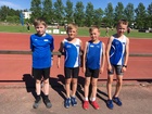 P11-sarjan 4x600m viestijoukkue Aarre Kalanen, Anton Sokoff, Mikko Koivisto ja Eeli Rovasalo otti kirikamppailun jälkeen pronssia