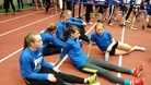 T15 3x600m:n lähtöä odottamassa Linnea, Sonja, Nelli, Siiri, Emma ja Saara