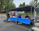 Kioskilta sai monenlaista herkkua ja siellä oli kisapäivien aikana aikamoinen vilske, vaikka täss kuvassa onkin rauhallista