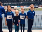 T11 4x100m viestijoukkue (Janina Vuorenmaa