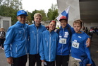 HSU:n fanipojat: Marcus, Niilo, Juho, Jermu ja Aapo