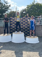 Palkintojenjako M16 110m aidat. 1 Pyry Heiskanen, 2 Eero Kaunisto, 3 Toivo Halonen