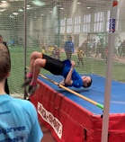 Leevi Hakala vauhdittomassa korkeudessa.