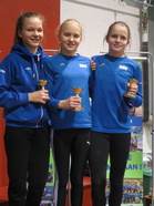 T13 pituudessa kolmoisvoitto; Emma, Noora ja Laila...