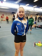 Sissi Kaksonen kilpaili T12-sarjan 60m:llä ja pituushypyssä