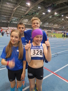 HSU -meininkiä!
Netta, Micke, Elsa ja Juho, hetki ennen viestejä!