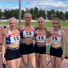 T15 sarjan 4x100m viestijoukkue