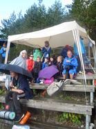 ...vettä ja rakeita tuli, mutta iloinen mieli säilyi:)