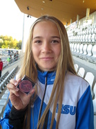 Onnellinen ensikertalainen pronssimitalisti Iida:)