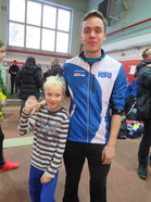 Asla valmentajansa Ollin kanssa