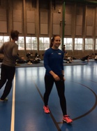 Tanja verryttelyssä!