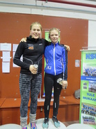 Seivästytöt HSU:n Siiri ja Kiia (Porin Yleisurheilu)