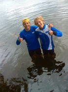 Kultapojat jäähyllä:)