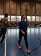 Tanja verryttelyssä!