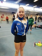 Sissi Kaksonen kilpaili T12-sarjan 60m:llä ja pituushypyssä