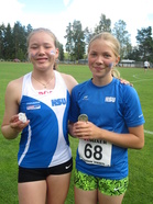 Pm-mitalistit kiekossa: Nelli ja Venla