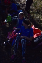 Pihlariina kannustaa katsomossa :D