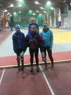 Emma S, Elina, Emma R ja Laila poseeraa!