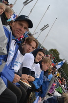 Nyt olemme kannustajien roolissa: Jorkka ja pojat:)