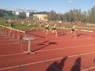 Isla Sokoff (rata 7) juoksi T13 60m aidoissa ennätyksensä 11,09