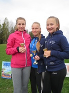 T15 voittajakolmikko: Emma, Sonja ja Milla