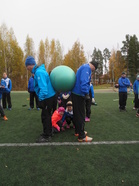 Pallonkuljetusta
