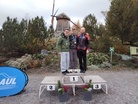M35 6km palkintojen jako: 1 Reijo Ronnila, 2 Heikki Mustakallio, 3. Joonas Heikkilä