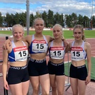 T15 sarjan 4x100m viestijoukkue