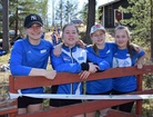 T15-joukkue Vilma, Nelli, Heli ja Milla