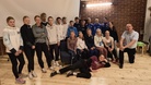 Hyppykarnevaalien 13-14 pituus&kolmiloikka ryhmä kouluttajina Tero Salmela ja Joona Luotonen. HSU:n Miisa on kerennyt rientää jo loman viettoon