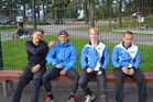 Saatiin Aleks hymyilemään:)
