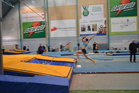 Maria ponnistuksessa.