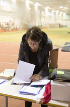 Ilmoittautumisten vastaanottoa.